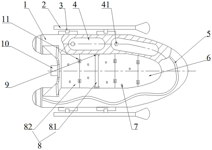 一种救援用充气橡皮艇的制作方法