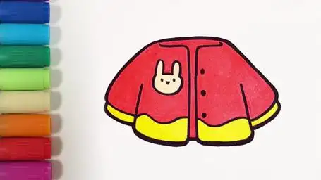 儿歌多多郊游简笔画 第24集 外套 画一画郊游穿的外套吧