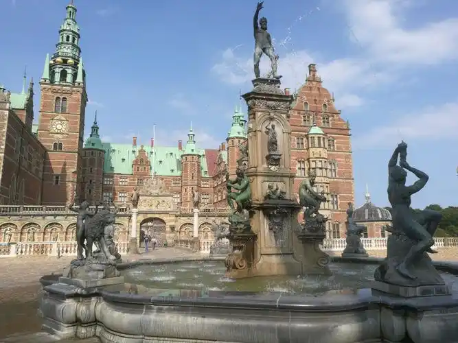 丹麦哥本哈根的特写:菲特烈堡