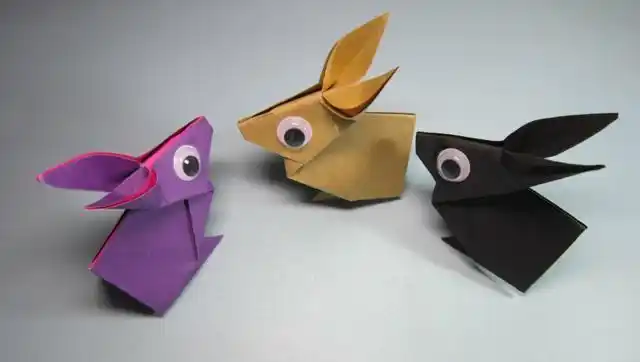 趣味手工折纸兔子步骤简单3分钟折出漂亮的小兔子