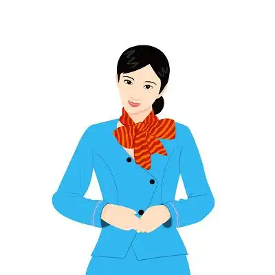 形象矢量空姐礼仪空姐卡通礼仪人物服务业航空公司png素材网络数据云