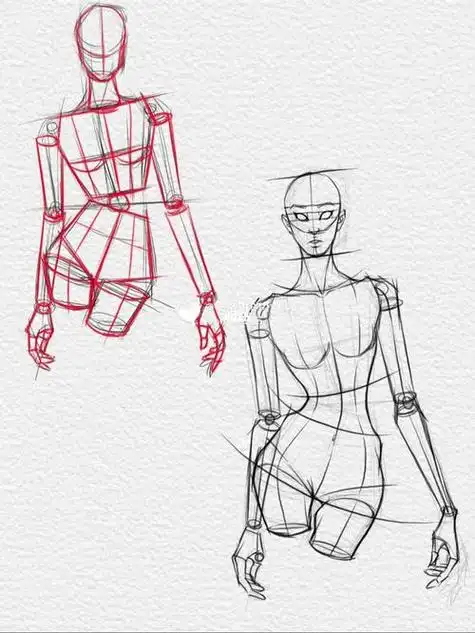 人体结构速写 人体结构速写图