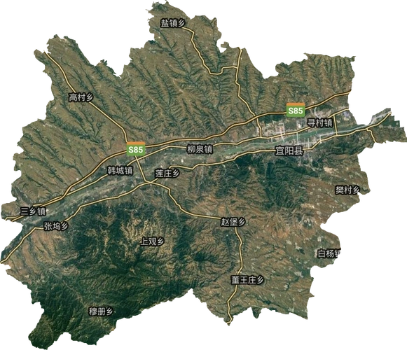 洛阳市高清卫星地图,洛阳市高清谷歌卫星地图