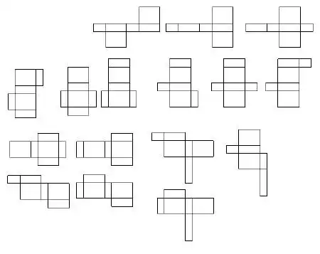 长方体展开图有多少种,大神来啊