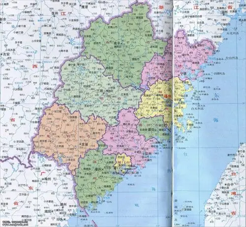 福建地图