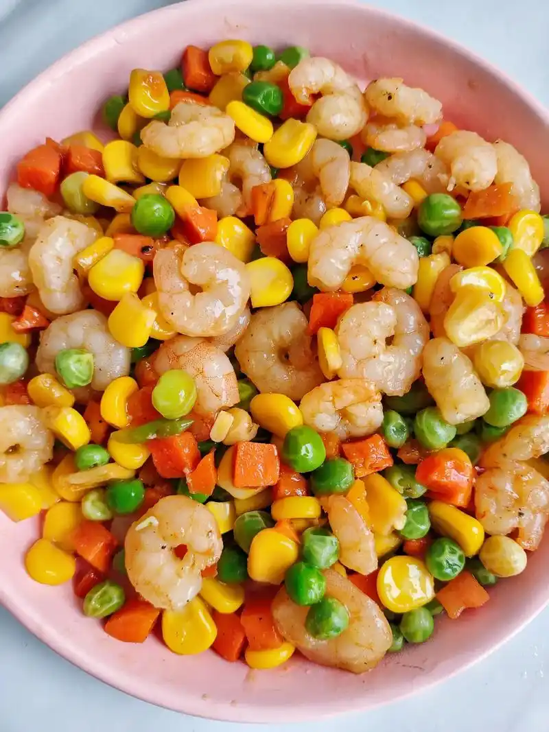 超级适合夏天的什锦虾仁,做法简单,清爽下饭,减脂期间的友友们 - 抖音