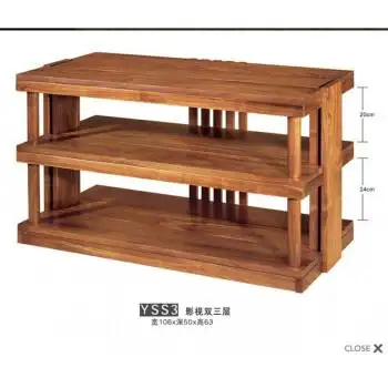 爵士机架北美黑胡桃木原木功放架实木音响机柜架子单双排多款定制