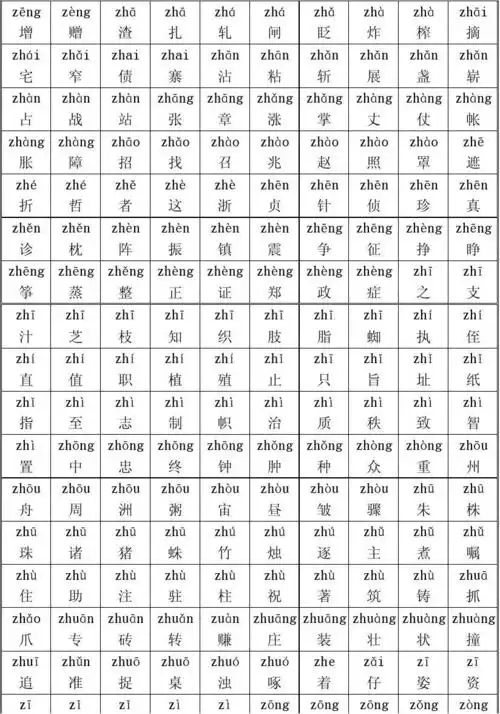 3500常用汉字大全带拼音
