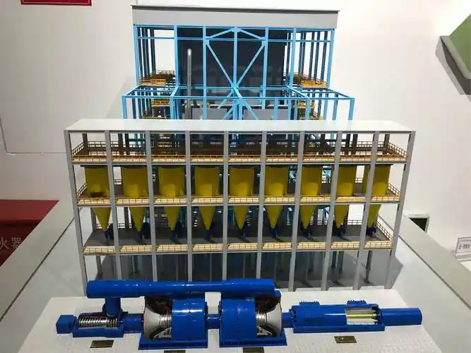 330mw机组火力发电厂沙盘 火电机组模型