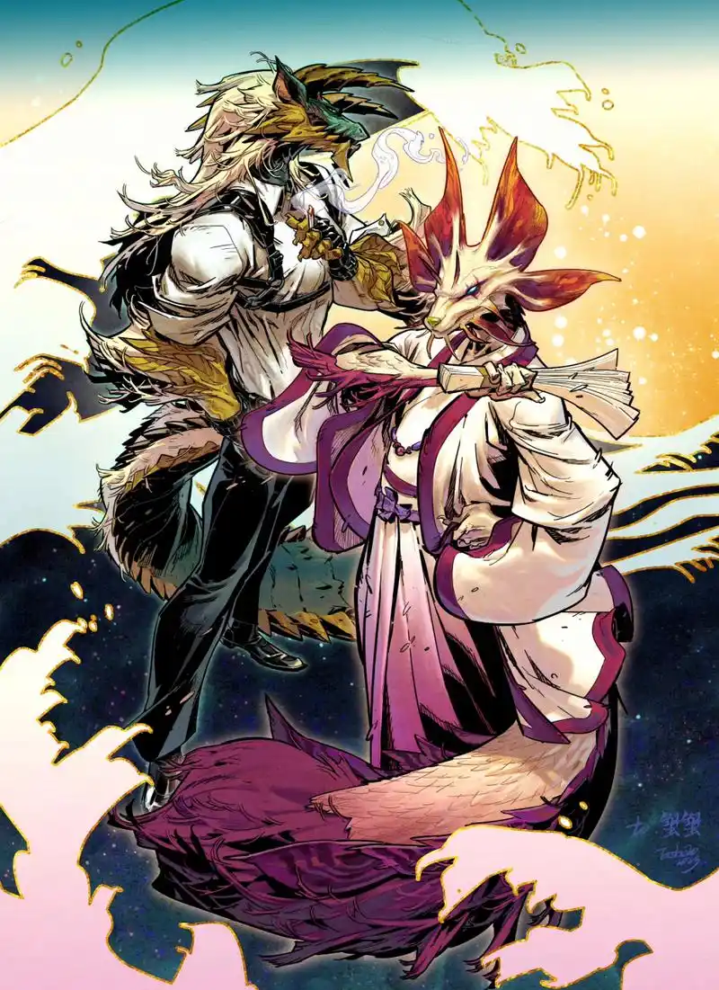 画师ershao动物拟人作品欣赏,充满了潮流元素.