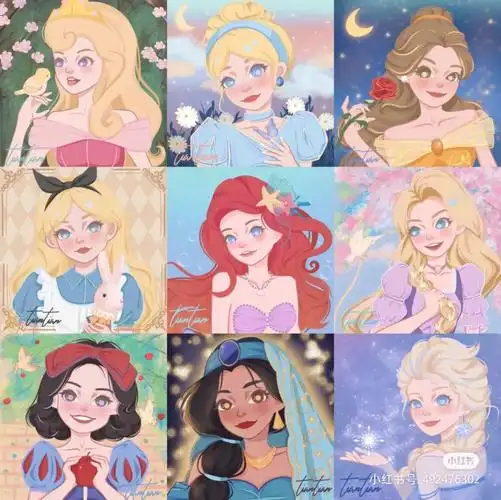 迪士尼公主头像