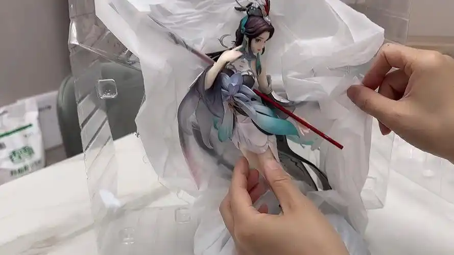 王者荣耀白鹤梁神女 大乔手办 开箱纪念 人生拥有的第一个手办