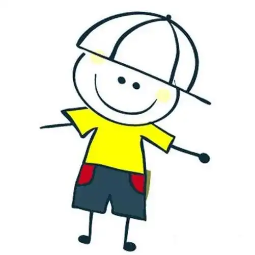 小男孩简笔画图片卡通彩色小男孩怎么画简单漂亮