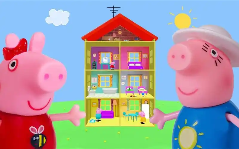 小猪佩奇家里有两个猪妈妈原来是鳄鱼假扮的长得好像呀