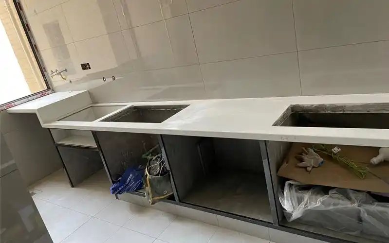 瓷砖夹灶台洗衣槽一体成品