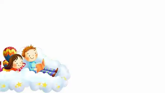 五张可爱卡通ppt背景图片