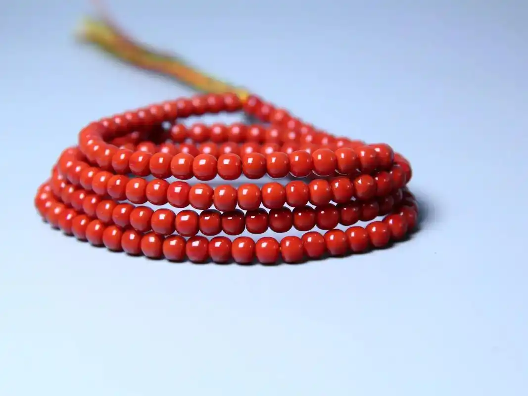【柿子红老型多圈手串】 重量:25.9克  - 抖音