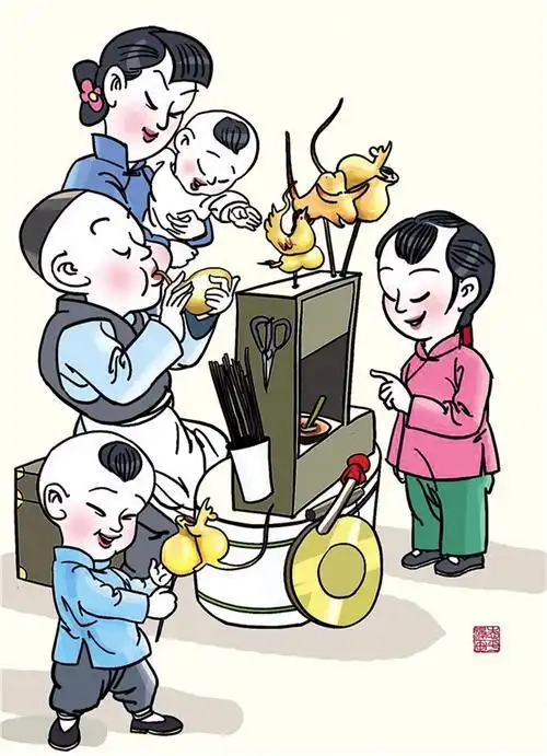 糖人简笔画 糖人简笔画图片大全