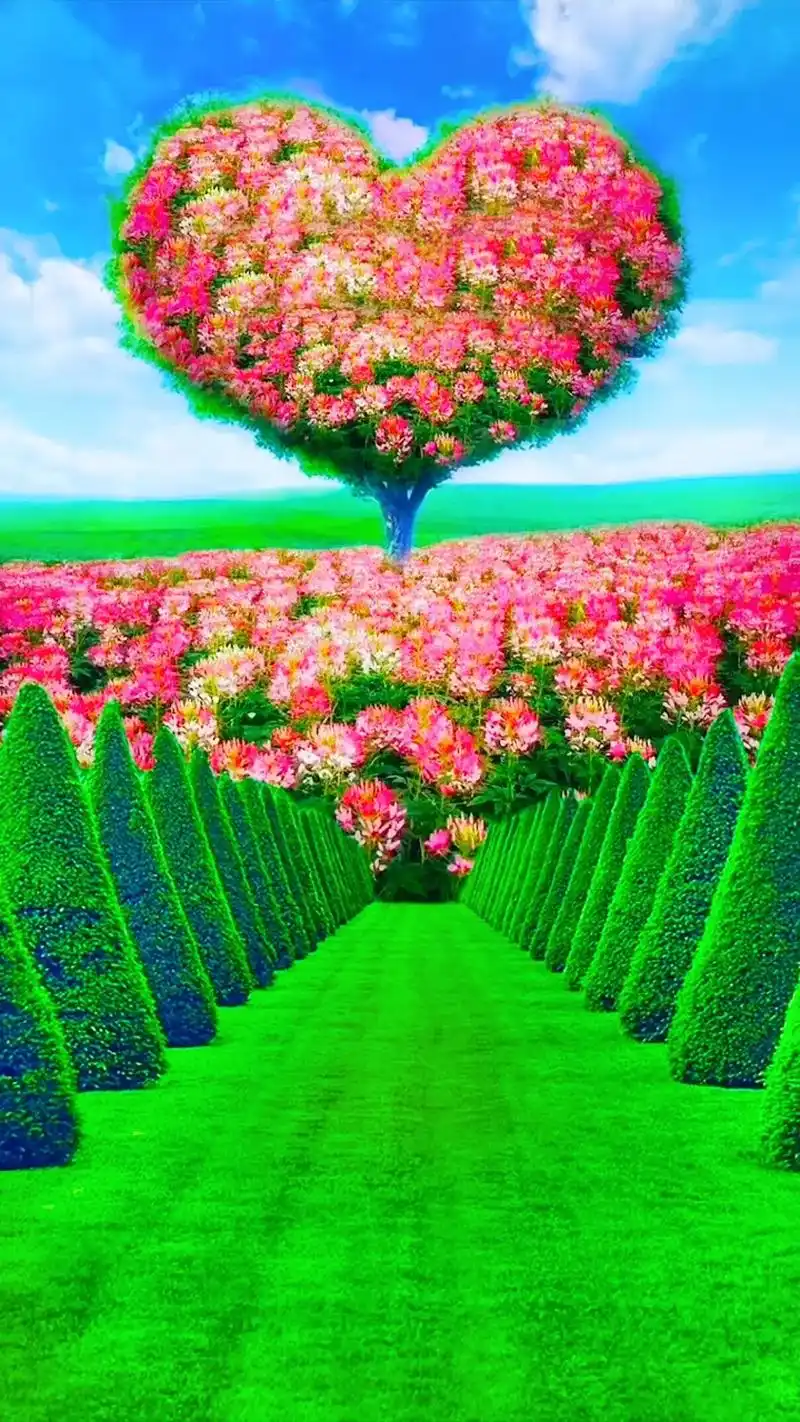 红花绿叶问春风,春风抚尉笑意浓#抖音图文来了 #唯美意境 # - 抖音