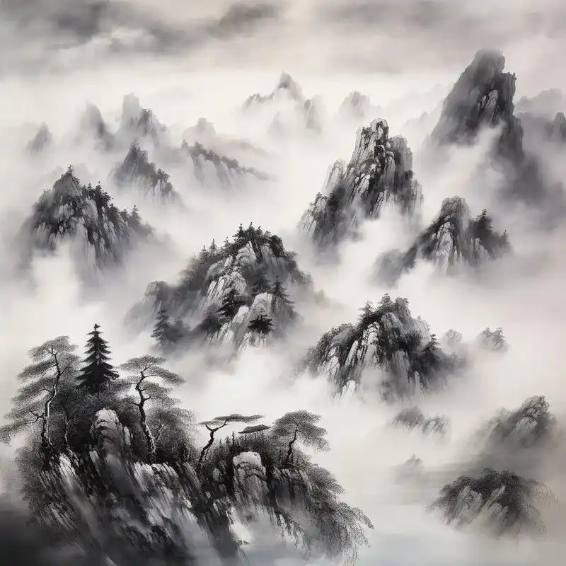 山水画 #感受国画的意境之美 #水墨 #诗情画 - 抖音