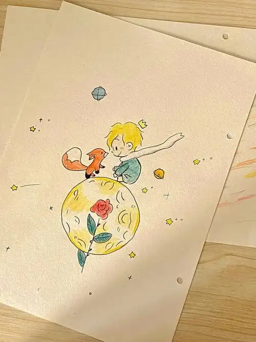 彩铅|小王子