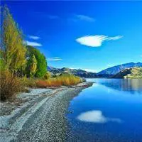 微信头像图片大全 唯美风景头像微信头像碧水蓝天风光【点击鼠标右键