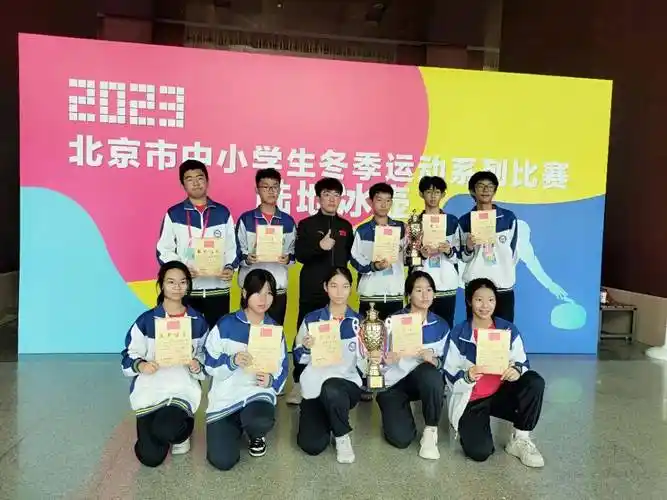中学女子组亚军海淀清河四小女子组获得2023年北京市中小学生冬季运动