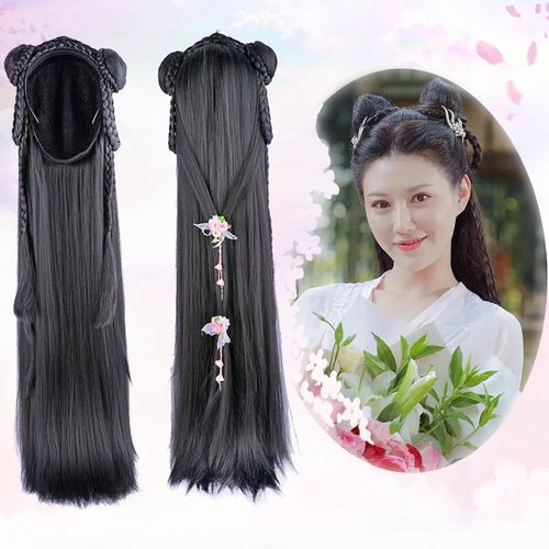 古装女童假发发套明制宋制一体长披发古风饰品其它假发