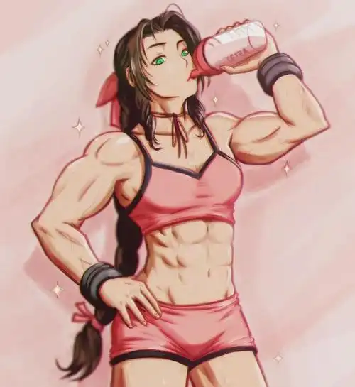 肌肉小姐姐萌版卡通的别样魅力大片高清无水印