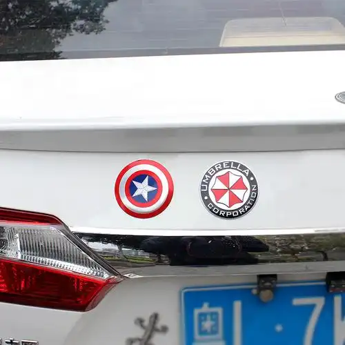 汽车用品外观装饰创意3d立体车贴车门油箱盖个性划痕遮挡金属贴纸