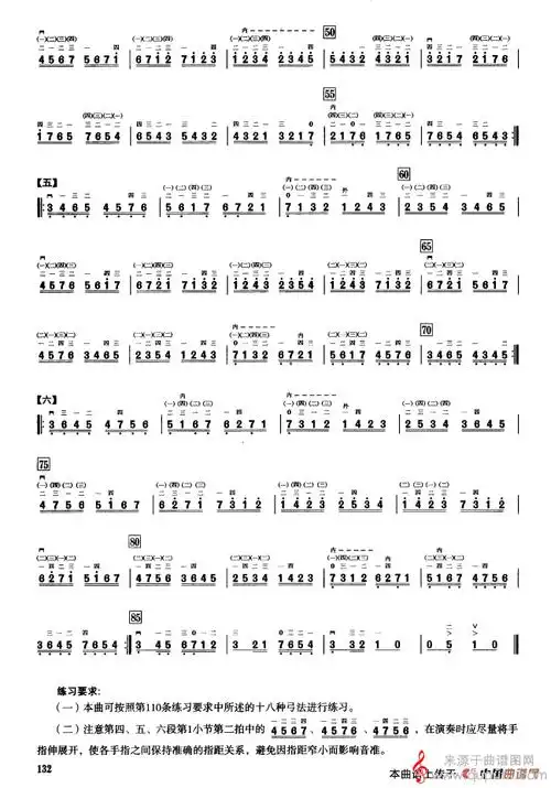 二,音型模进练习简谱(二,音型模进练习二胡音阶练习示范曲)-曲谱图网