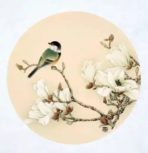 且向花间留新照——陈禾青工笔花鸟画_鹭岛