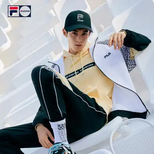 filafusion斐乐潮牌王鹤棣同款男运动外套2021春季新款运动茄克