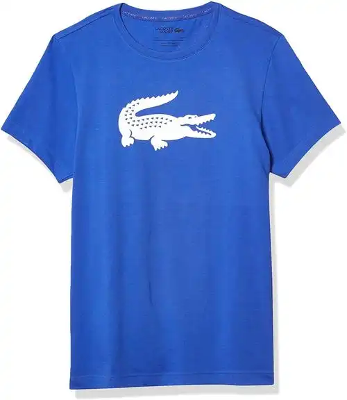 lacoste 鳄鱼牌 男式运动技术针织图案 t 恤