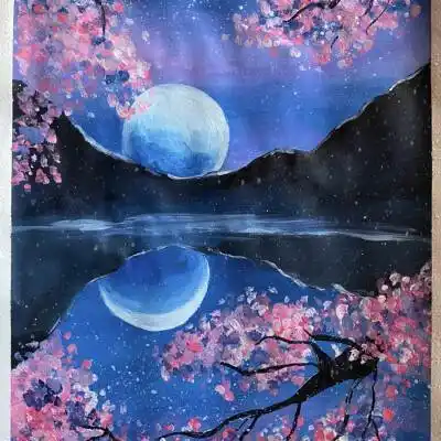 风景画水粉画 风景画水粉画图片 - 水彩迷