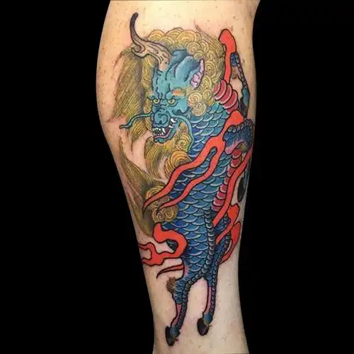 麒麟纹身推荐30款精美的麒麟纹身图案开运必备