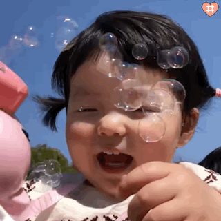 萌娃丸子妹表情包动图