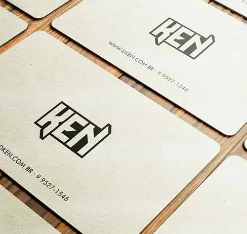 风格简约的白色名片设计