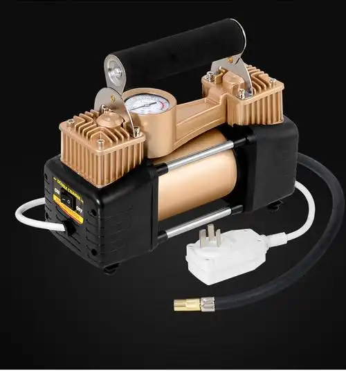 220v家用双缸充气泵电动高压小型车载打气筒汽车用轮胎加气充气机
