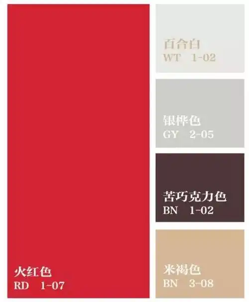 以黑色和红色的对比色搭配为主,形成的明暗对比,虽然色彩种类并不