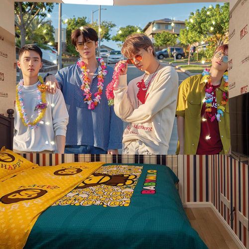 exo吴世勋朴灿烈边伯贤文艺背景布海报挂布姐妹宿舍房间墙布挂毯