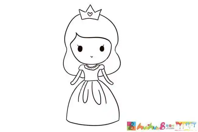 简单公主画画简笔画