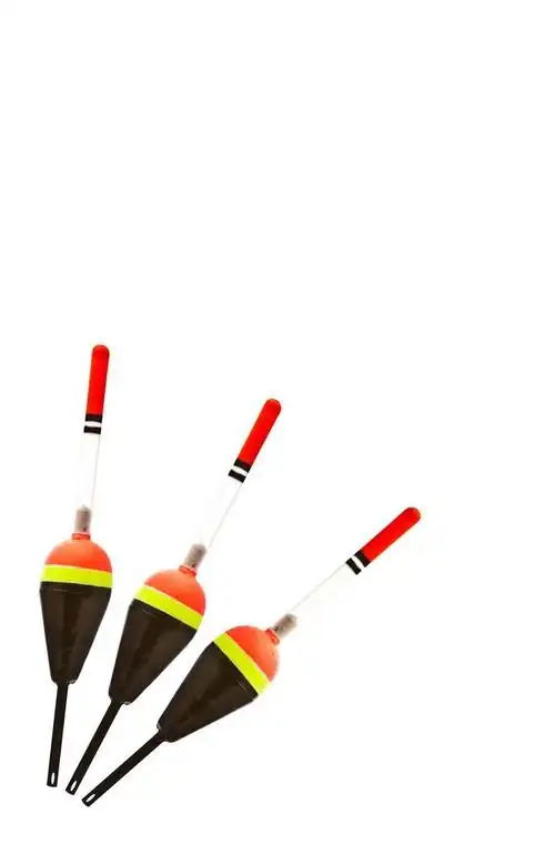 钓鱼浮标,孤立在白色背景上的红色钓鱼浮标