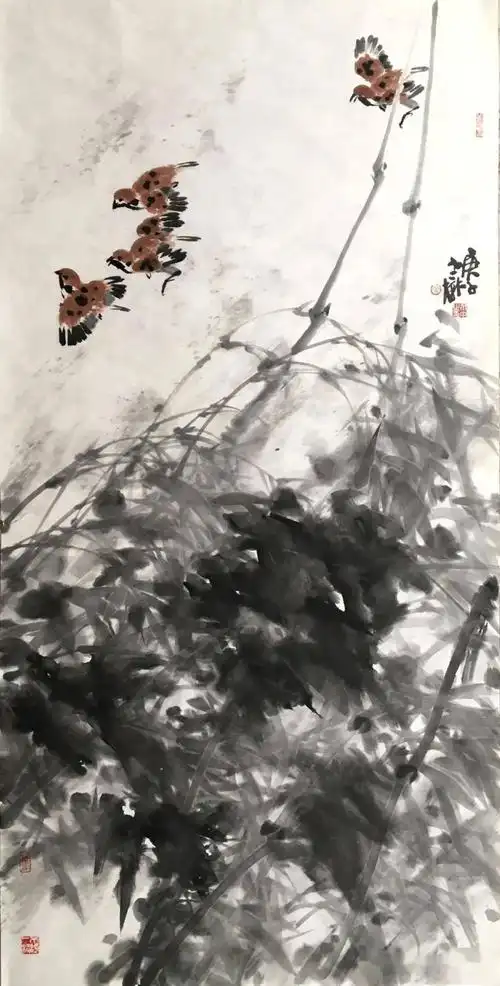 艺苑撷英 ▎岳介中先生写意花鸟画作品欣赏