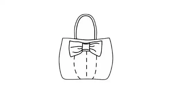 包包简笔画的画法步骤教程及图片大全