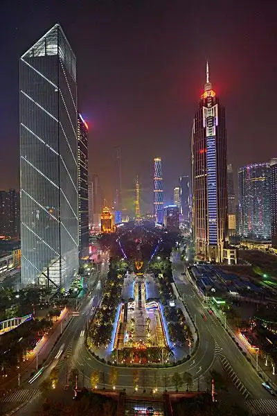 广州花都广场灯光秀