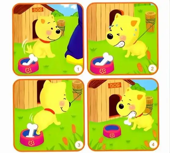 3.它是怎样搬南瓜的? 老师的故事请你听 看图讲述推荐难度指数