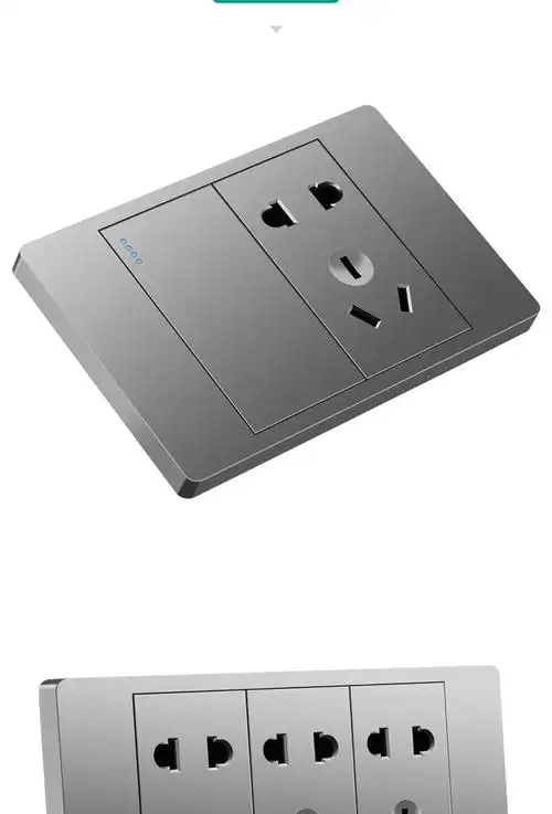 118型开关插座面板多孔家用厨房墙壁暗装6孔9九孔十二孔四位三开五孔