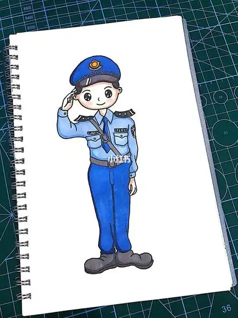 警察的简笔画警察的简笔画怎么画