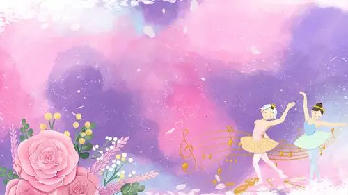 舞蹈艺术招生视频背景清新插画背景gif红色简约大气光晕音乐会音符